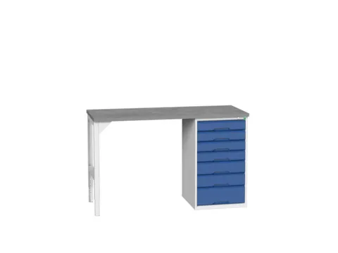 werkbank,HxBxD 930x1500x600mm,linoleumblad,2voeten/1container