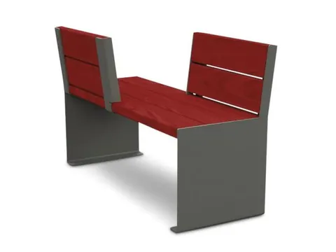 zitbank,B 1200mm,3latten,hout-zitting Mahonie,zitting H 450mm