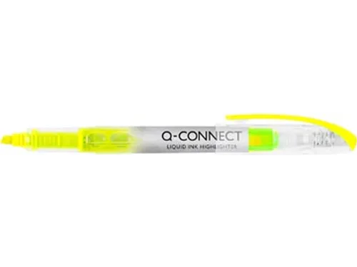 Q-connect Liquid Ink markeerstift Schuine punt Geel
