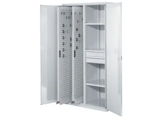 verticale kast,HxBxD 1950x1000x600mm,vleugeldeur,RAL5010 - 1