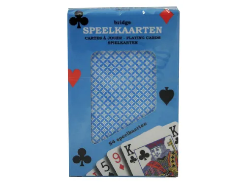 Speelkaarten premium blauw
