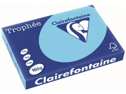 Trophée Pastel Gekleurd papier A3 160 Gram 250 vel Helblauw