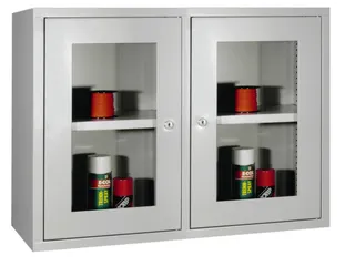 Hangkast 600x800x300mm Achterwand Glad Ral 7035 Front Ral 7035 - 1