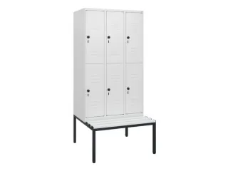 Dubbeldekse dekenkist,HxBxD 1950x900x815mm,3x2vak.,vak B 300mm - 1