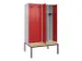 locker met bank,voor scheiding van kleding,HxBxD 2120x1200x815mm,4vak