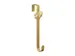 Krans houder goud met strik lxbxh 9x10x38cm