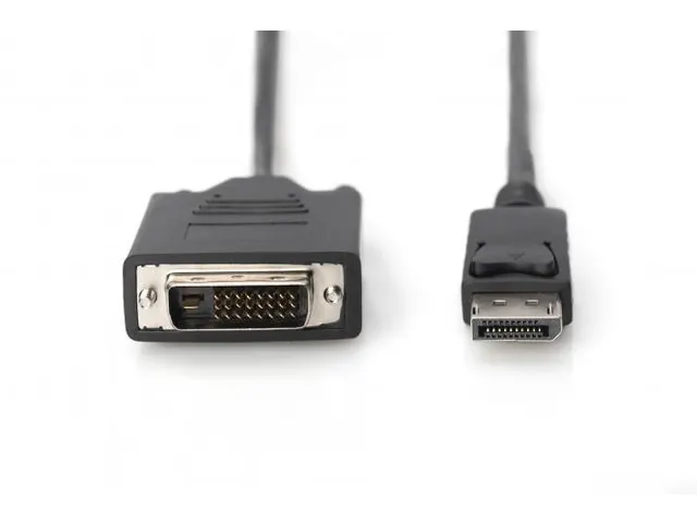 DisplayPort-adapterkabel type DP DVI (24+1) m/m 1m DP 1.1a Zwart