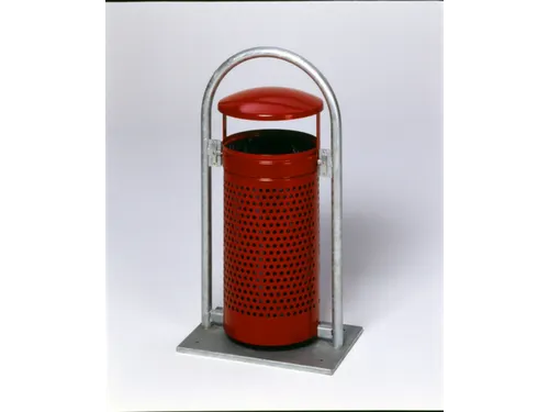 Afvalbak Met Beugel 65 Liter Plaatstaal Ral 3004