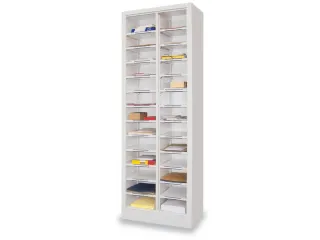 Postsorteerkast 1950x640x400mm 2x13 Vakken Lichtgrijs - 1