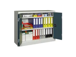 Ruime Vouwdeurkast 1000x1200x400mm 2legborden Ral7035 Front Ral7016