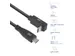 Kabel ACT USB-C standaard naar USB-C hoek boven/beneden 10Gbps 1m