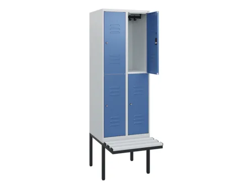 Dubbeldekse dekenkist,HxBxD 1950x600x815mm,2x2vak.,vak B 300mm