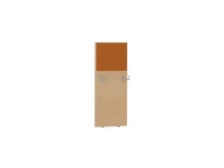 baliepaneel,v. bureau,aanbouw rechts,B 600mm,NE-esdoorn,BN3005-geel - 1