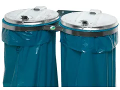 Dubbele Afvalverzamelaar Wandhouder Bxd 800x530mm 120 liter Zak