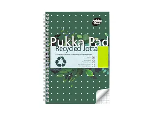 Notitieboek Pukka Jotta A5 ruit 5x5 55vel/110pagina's 80 gram groen - 1