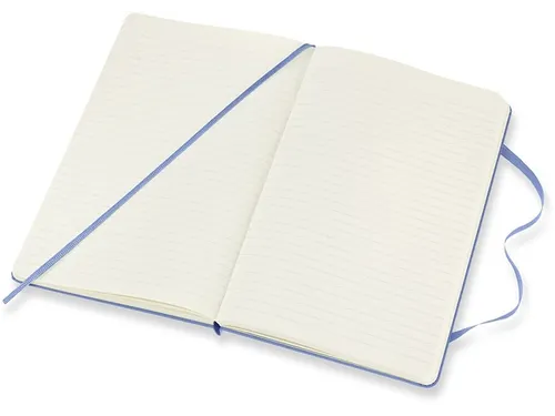 Notitieboek Moleskine large 130x210mm lijn hard cover hydrangea blue