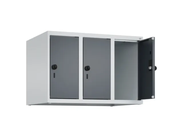 opzetkast,v. locker,3vak.,vak B 250mm,HxBxD 500x750x500mm,vleugeldeur