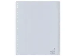 Tabblad Kangaro A4 venster PP 120 micron grijs 23-gaats 12-delig EB