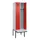 locker met bank,voor scheiding van kleding,HxBxD 2120x600x815mm,2vak