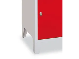 lockerkast,HxBxD 1850x1200x500mm,4x4vakken,RAL7035,front RAL7016 - 3
