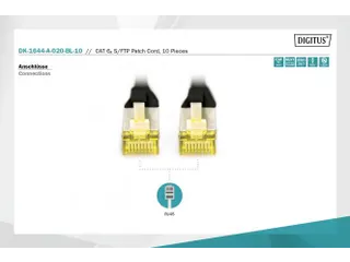CAT 6A S/FTP PATCH CORD 10P AWG 26/7 2m - 4