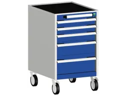 ladekast HxBxD 880x525x650mm 5laden romp RAL7035 front RAL5010