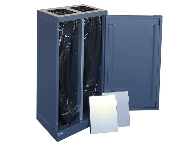 Bica 951 Afvalscheidingsunit 2x45 Liter Zwart