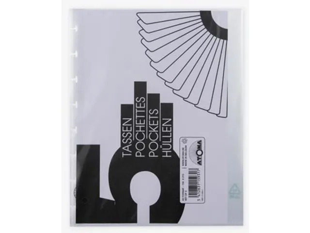 showtassen transparant voor A5+ schriften set van 5