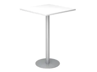 statafel,HxBxD 1116x800x800mm,vierkant,schotelvoet zilverkleurig - 2