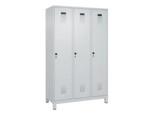 locker voor scheiding van kleding,HxBxD 1950x1200x500mm,3vak