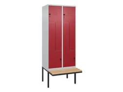 Z-garderobekast,HxBxD 2120x800x815mm,4vak,vak B 400mm,draaigrendel