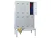 banklocker,dubbeldeks,HxBxD 2150x1200x800mm,RAL7035,front RAL7035