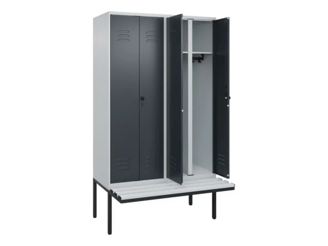 locker voor scheiding van kleding,HxBxD 2120x1200x815mm,4vak