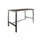 Domino Basic statafel 120x80cm 110cm Logan Eik 25mm Zwart