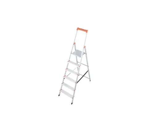 Lichte Boktrappen Aluminium 6treden Platform 25x25cm H 1,25m