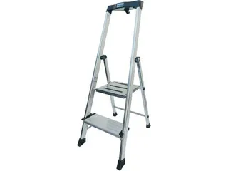 trapladder,eenzijdig,4trede(n),balk L 1,8m,aluminium - 2