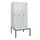 locker met bank,HxBxD 1950x900x815mm,3vak,vak B 300mm,draaigrendel