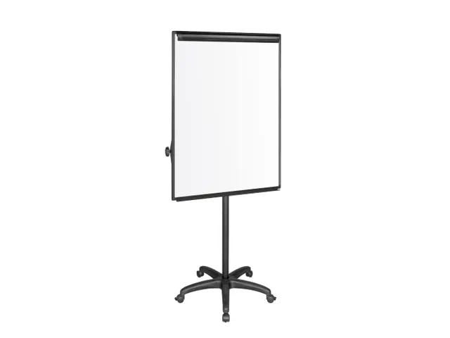 Flipchart Magnetisch Met 5 Wielen 100x70cm Zwart