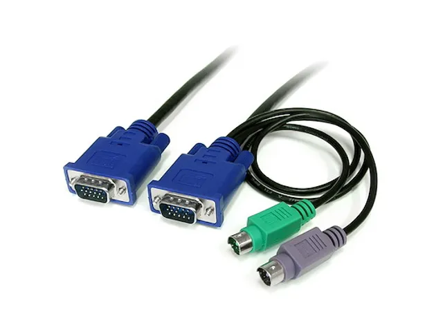 1.80 meter Ultradun 3-in-1 PS/2 KVM-kabel