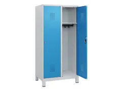 schoollocker,HxBxD 1630x800x500mm,2vak,vak B 400mm,cil.-slot,voeten