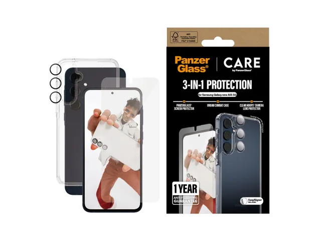 PanzerGlass | CARE by Flagship 3-in-1 Bundle Samsung Galaxy A56