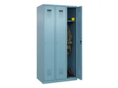 locker,HxBxD 1850x900x500mm,3vak,vak B 300mm,cil.-slot,staand op vloer