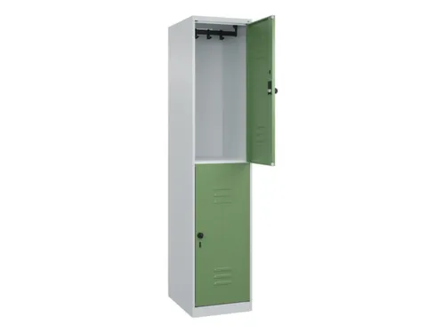 dubbeldekse locker,HxBxD 1850x400x500mm,1x2vak.,vak B 400mm