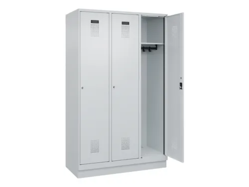 locker,HxBxD 1950x1200x500mm,3vak,vak B 400mm,cil.-slot,sokkel