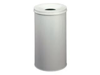 prullenmand zelfblussend 60 liter HxØ 662x375mm kop lichtgrijs - 1