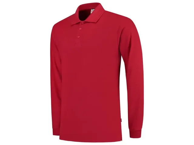 Tricorp PPL180 201009 polo met lange mouwen, rood, maat 8XL, per stuk