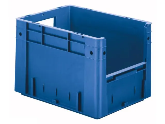 Euronorm Stapelkrat Blauw 270x400x300mm 23.3l Gesloten Grijpopening