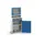 pc-kast monitorvak 1650x650x550mm toetsenbordblad RAL7035+RAL5010