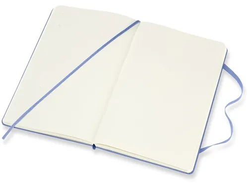 Notitieboek Moleskine large 130x210mm blanco hard cover hydrangea blue