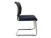 Chaise visiteur Assise bleu foncé Dos maille noir Cadre traineau